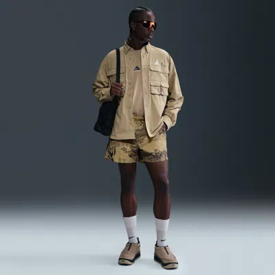 Nike Men's  Acg "reservoir Goat" Print Shorts In Brown