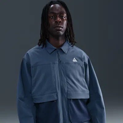 Nike Men's  Acg "smith Summit" Uv Jacket In Blue
