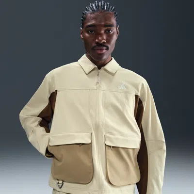Nike Acg Uv Smith Summit Panelled Stretch-nylon Jacket In Neutral