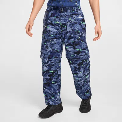 Nike Men's  Acg "smith Summit" Water-repellent Uv Cargo Pants In Blue