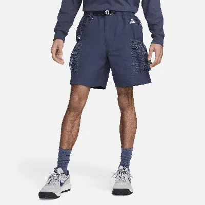 Nike Snowgrass Water Repellent Nylon Cargo Shorts In Blue