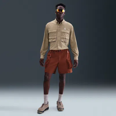 Nike Men's  Acg "snowgrass" Cargo Shorts In Brown