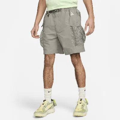 Nike Snowgrass Water Repellent Nylon Cargo Shorts In Dark Stucco/summit White