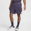 Nike Men's  Acg "snowgrass" Cargo Shorts In Purple