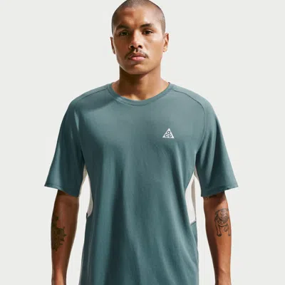 Nike Men's  Acg "solar Chase" Dri-fit Adv Trail Running Top In Blue