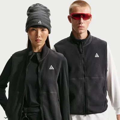 Nike Men's  Acg "wolf Tree" Full-zip Vest In Black