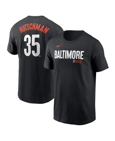 Nike Men's Adley Rutschman Black Baltimore Orioles City Connect Fuse Name Number T-shirt