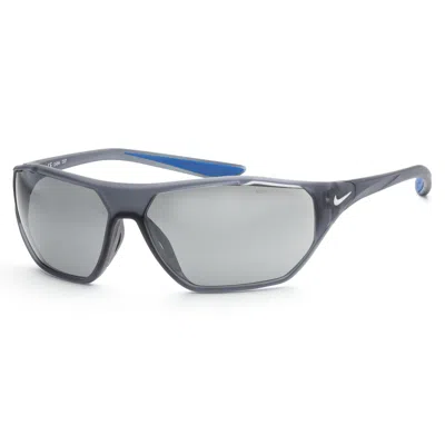 Nike Men's Aero Swift 65mm Matte Sunglasses Dq0811-021 In Blue