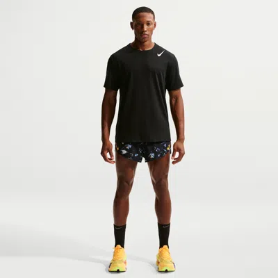 Nike Men's Aeroswift Dri-fit Adv 2" Brief-lined Running Shorts In Black