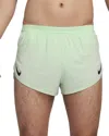 Nike Men's Aeroswift Dri-fit Adv 2" Brief-lined Running Shorts In Vapour Green/black In Multi