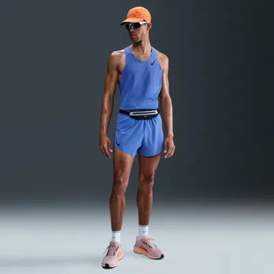 Nike Men's Aeroswift Dri-fit Adv 4" Brief-lined Running Shorts In Blue