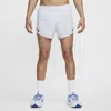 Nike Men's Aeroswift Dri-fit Adv 4" Brief-lined Running Shorts In Grey