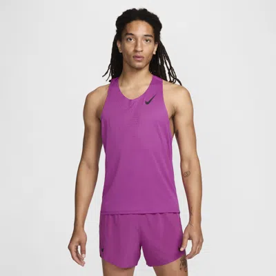 Nike Men's Aeroswift Dri-fit Adv Running Singlet In Purple