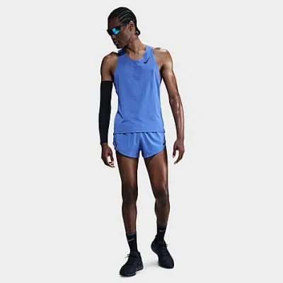 Nike Men's Aeroswift Dri-fit Adv Running Tank Top In Blue
