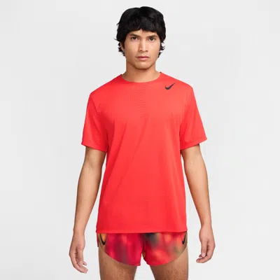 Nike Men's Aeroswift Dri-fit Adv Short-sleeve Running Top In Red