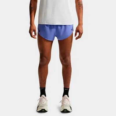 Nike Men's Aeroswift Dri-fit Adv 2" Brief-lined Running Shorts In Blue