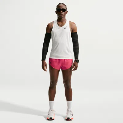 Nike Men's Aeroswift Dri-fit Adv 2" Brief-lined Running Shorts In Pink