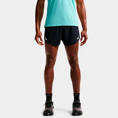 Nike Men's Aeroswift Dri-fit Adv 4" Brief-lined Running Shorts In Blue