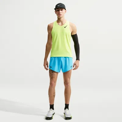 Nike Men's Aeroswift Dri-fit Adv 4" Brief-lined Running Shorts In Blue