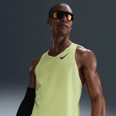 Nike Men's Aeroswift Dri-fit Adv Running Singlet In Yellow