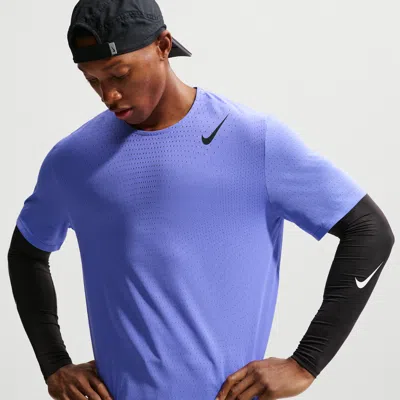 Nike Men's Aeroswift Dri-fit Adv Short-sleeve Running Top In Blue