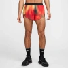 Nike Men's Aeroswift Elite Entry Dri-fit Adv Running Shorts In Light Lemon Twist/light Crimson/black/black