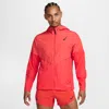 Nike Men's Aeroswift Storm-fit Aerogami Running Jacket In Red