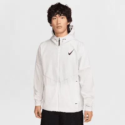 Nike Men's Aeroswift Storm-fit Aerogami Running Jacket In White