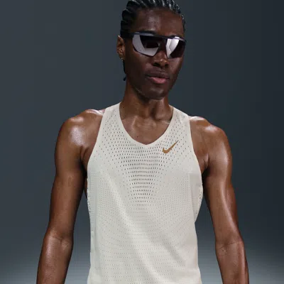 Nike Men's Aeroswift X Jakob Dri-fit Adv Running Singlet In White