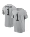 Nike Ahmad Sauce Gardner Gray New York Jets 2024 Salute To Service Name & Number T-shirt In Gray