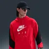 Nike Men's Air Fleece Pullover Hoodie In Red