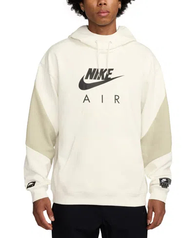 Nike Men's Air Fleece Roomy-fit Logo-print Hoodie In Multi