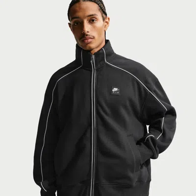 Nike Men's Air Fleece Track Jacket In Black