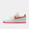 Nike Men's Air Force 1 '07 Shoes In White/white/safety Orange