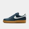 Nike Air Force 1 Sneakers In Armory Navy/gum Light Brown/summit White
