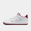 Nike Men's Air Force 1 '07 Lv8 Casual Shoes In White/white/team Red