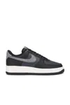 Nike Men's Air Force 1 '07 Lv8 In Black Smoke In Multi