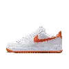 Nike Men's Air Force 1 '07 Shoes In White/white/safety Orange