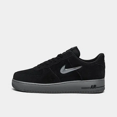 Nike Men's Air Force 1 Low Jewel Casual Shoes In Black/cool Grey