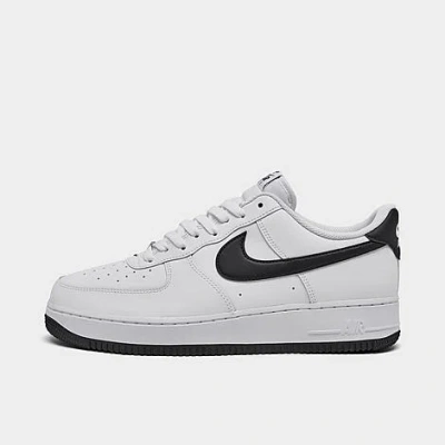 Nike Men's Air Force 1 Low Casual Shoes In White/black