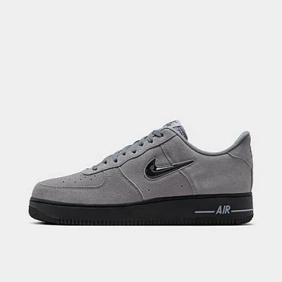 Nike Men's Air Force 1 Low Jewel Casual Shoes In Cool Grey/black