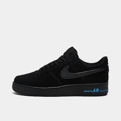 Nike Men's Air Force 1 Low Se Casual Shoes In Black/black/university Blue
