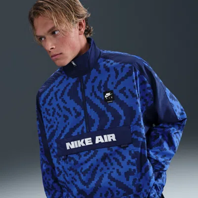 Nike Men's Air Half-zip Jacket In Blue