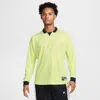 Nike Men's Air Long-sleeved Jersey In Light Lemon Twist/black