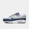 Nike Men's Air Max 1 Casual Shoes In Football Grey/thunder Blue/light Pumice/lilac Bloom