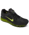 Nike Men's Air Max 2013 Casual Running Sneakers From Finish Line In Black