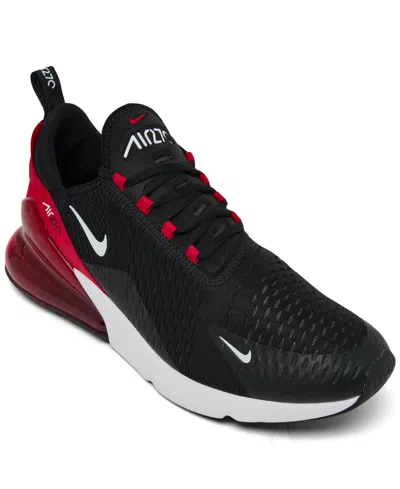 Nike Air Max 270 Sneakers In White/university Red/black