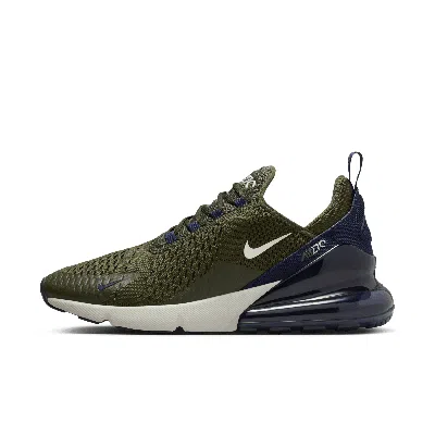 Nike Men's Air Max 270 Casual Sneakers From Finish Line In Cargo Khaki/lt Bone/obsidian