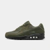 Nike Men's Air Max 90 Casual Sneakers From Finish Line In Medium Olive/cargo Khaki/black