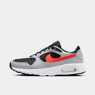 Nike Men's Air Max Sc Casual Shoes In Black/cement Grey/picante Red